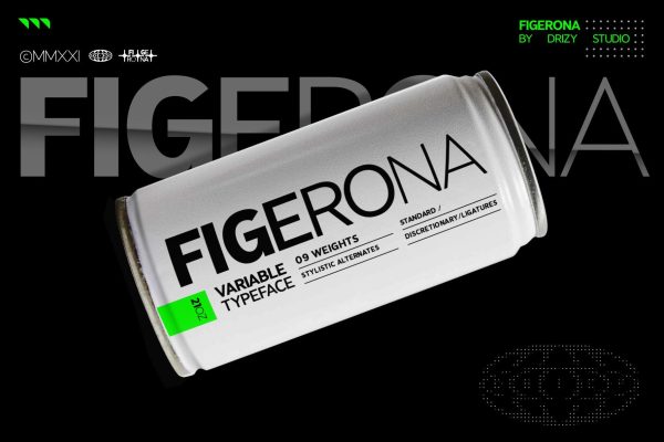 Figerona – Geometric Variable Typeface