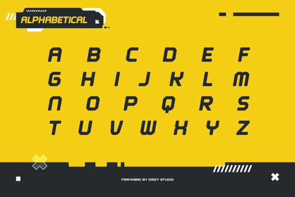 Frankerd – Modern Industrial Font