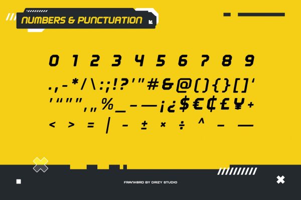 Frankerd – Modern Industrial Font