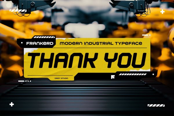 Frankerd – Modern Industrial Font