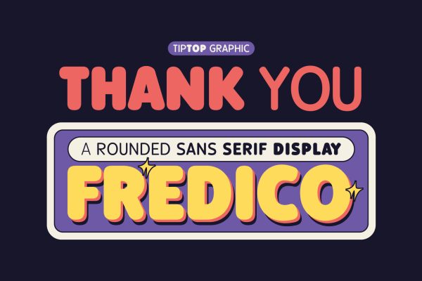 Fredico – Rounded Sans Serif Display Font