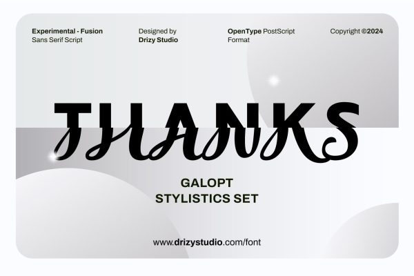 Galopt – Experimental Fusion Script Font