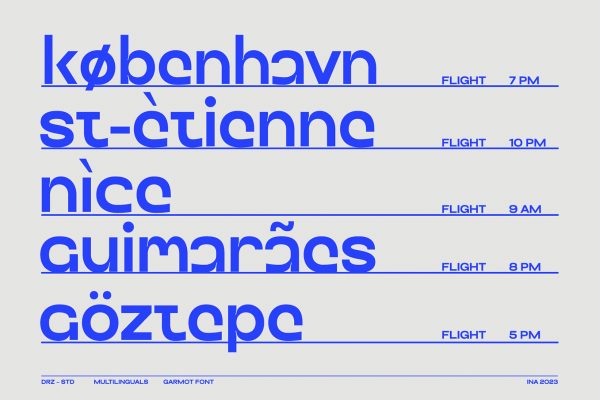 Garmot – Modern Geometric Font