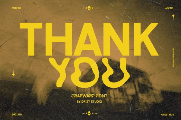 Garpwarp – Blurred Warped Font