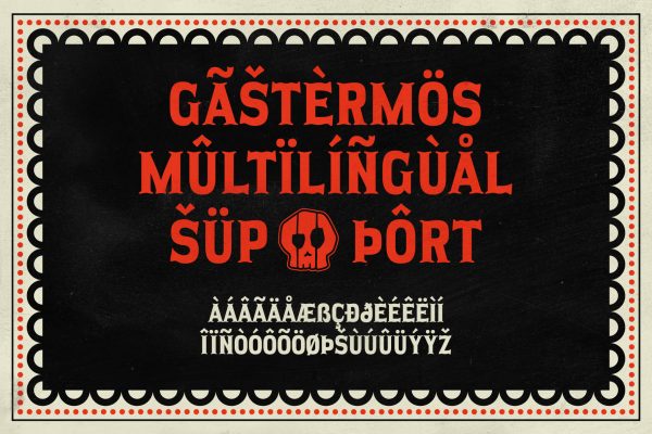 Gastermos – Mexican Tuscan Serif Font