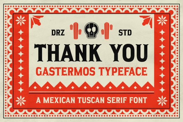 Gastermos – Mexican Tuscan Serif Font