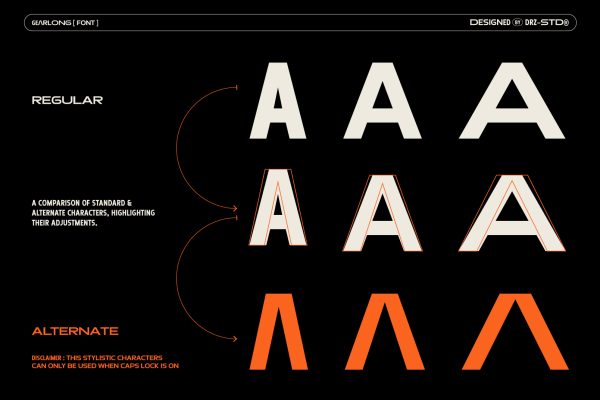 Gearlong – 3 Width Modern Sans Font