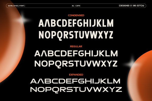 Gearlong – 3 Width Modern Sans Font