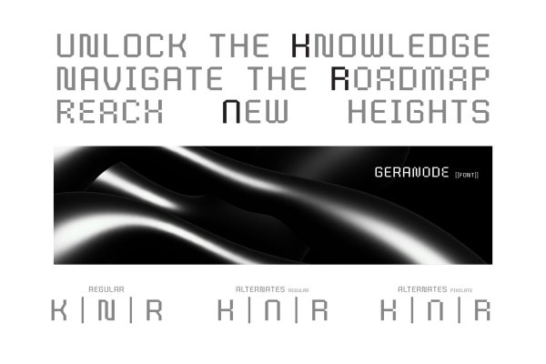 Geranode – Techno Display Pixel Font