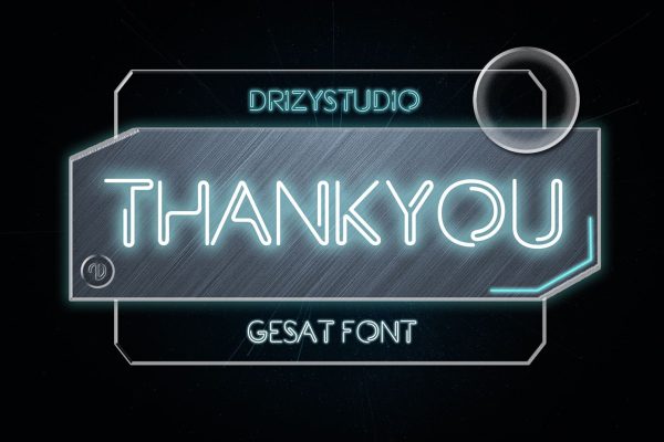 Gesat – Techno Futuristic Font