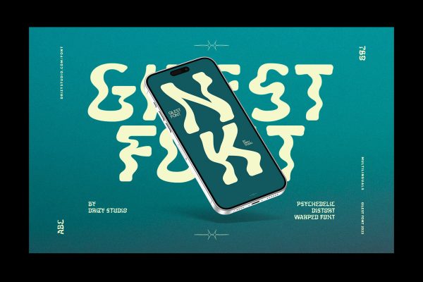 Gilest – A Psychedelic Distort Font