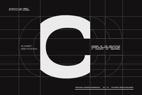 Glasset – Experimental Distort Typeface