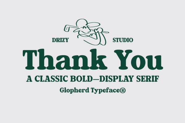 Golpherd – Classic Bold Display Font