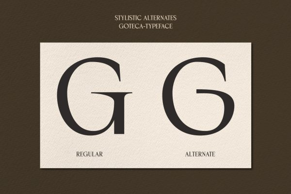 Goteca | Art Deco Classic Serif Font