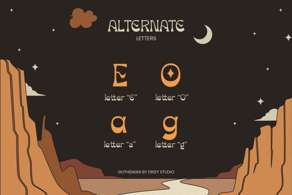 Gothemian – Vintage Sans Serif Font