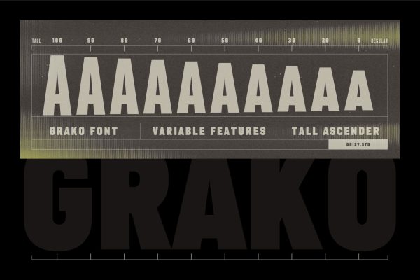 Grako – Bold Condensed Sans Serif Variable Font