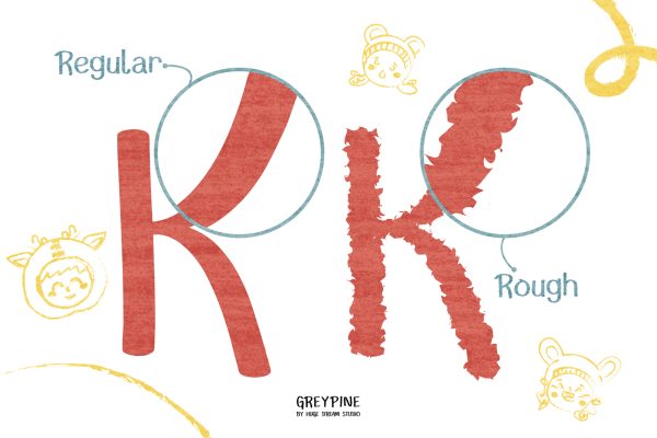 Greypine – Playful Children Font