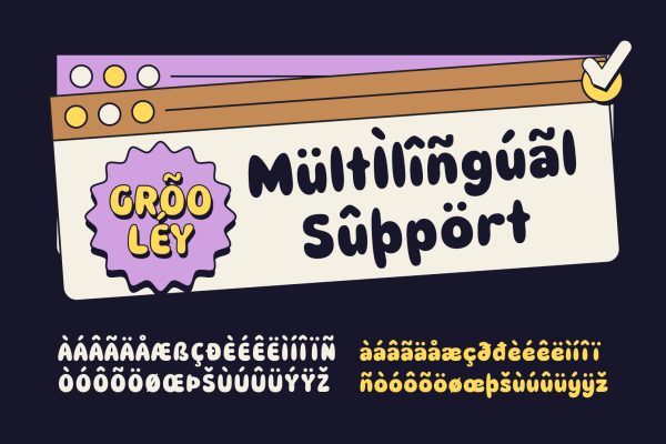 Grooley – 60s Rounded Groovy Font