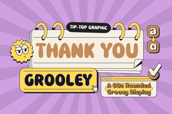 Grooley – 60s Rounded Groovy Font