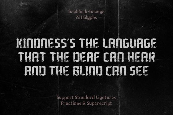 Grublack – Vintage Blackletter Typeface Font