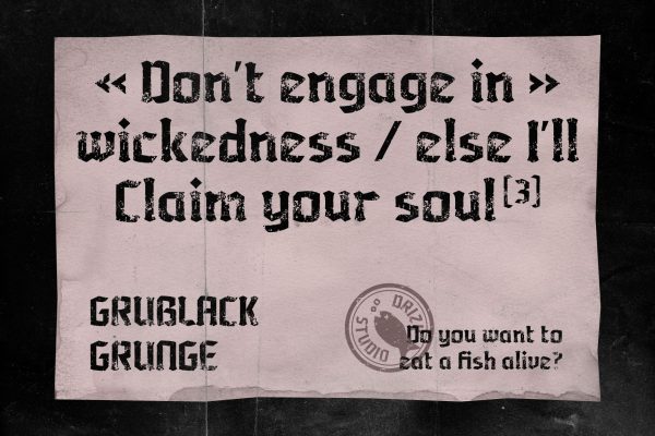 Grublack – Vintage Blackletter Typeface Font