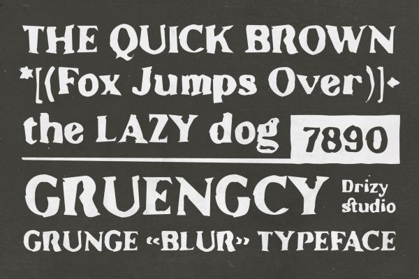 Gruengcy – Display Raw Serif Font