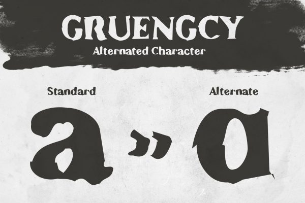 Gruengcy – Display Raw Serif Font