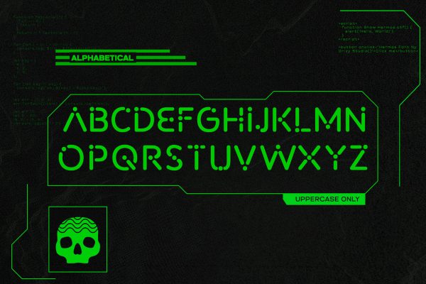 Harmos – Techno Sci-fi Font