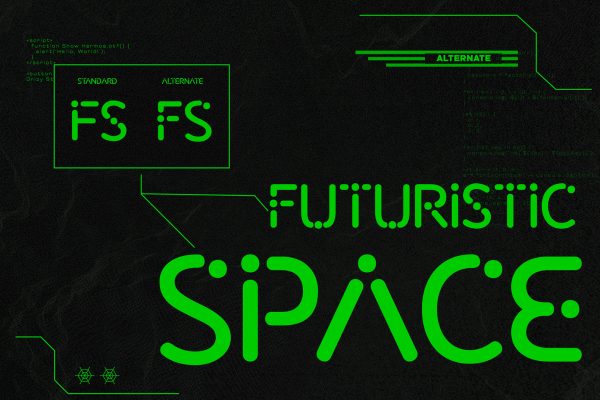 Harmos – Techno Sci-fi Font