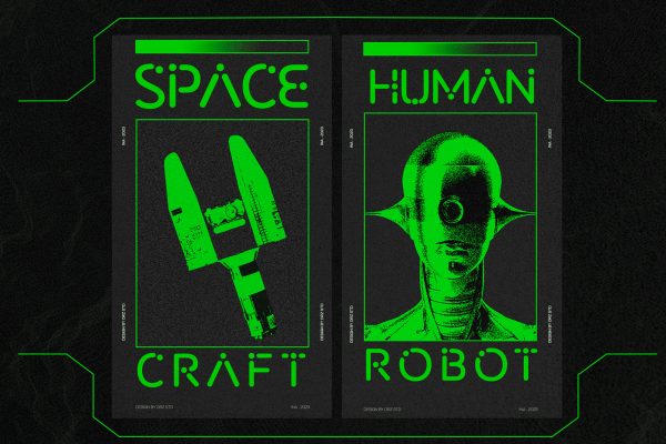 Harmos – Techno Sci-fi Font