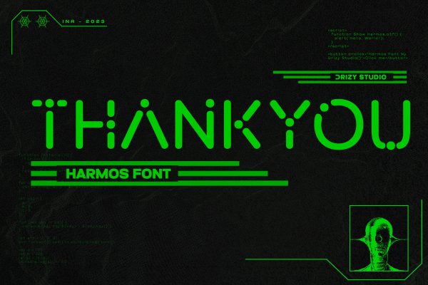 Harmos – Techno Sci-fi Font