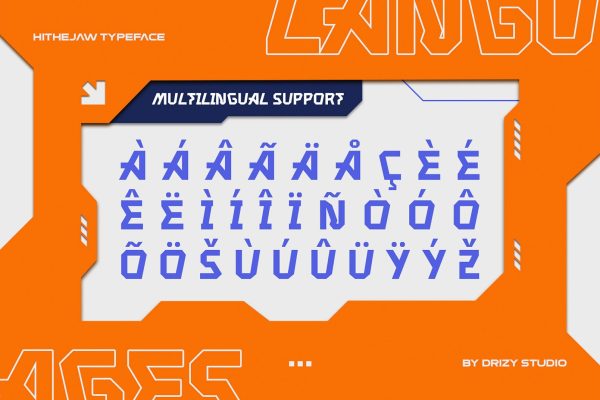 Hithejaw – Experimental Display Font