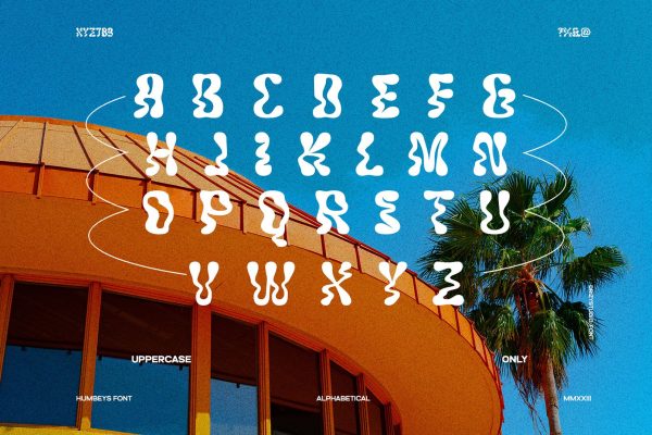 Humbeys – Rounded Warped Font