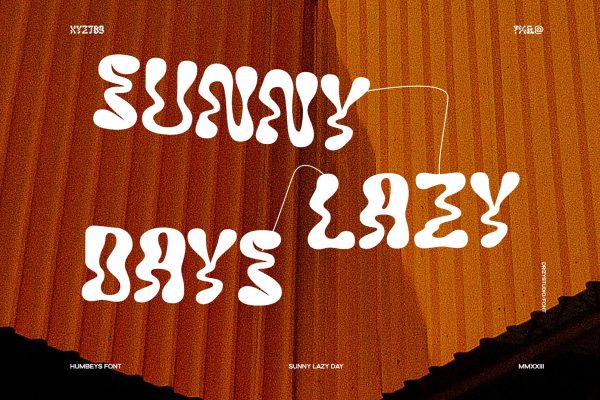 Humbeys – Rounded Warped Font