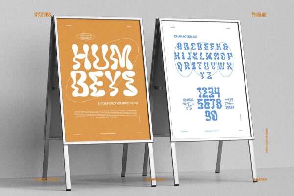 Humbeys – Rounded Warped Font