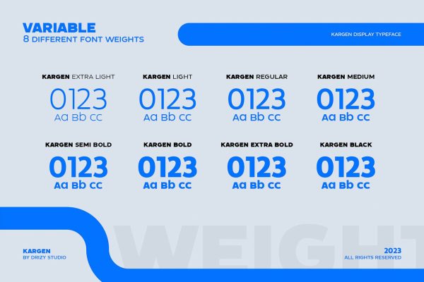 Kargen – Sans Serif Display Typeface Font