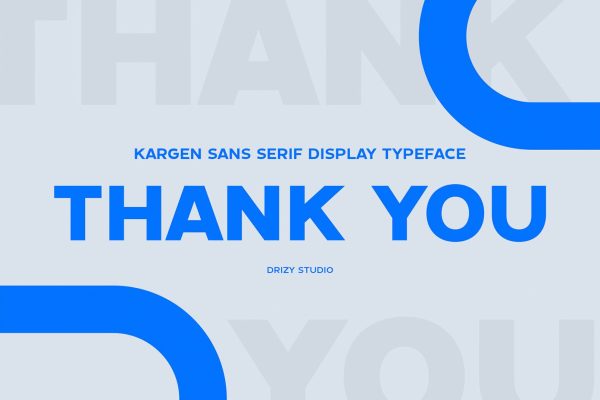 Kargen – Sans Serif Display Typeface Font