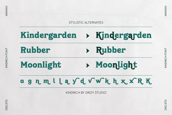 Kindrich – Vintage Serif Font