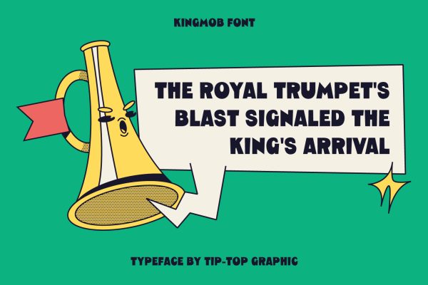 Kingmob – Groovy Display Font