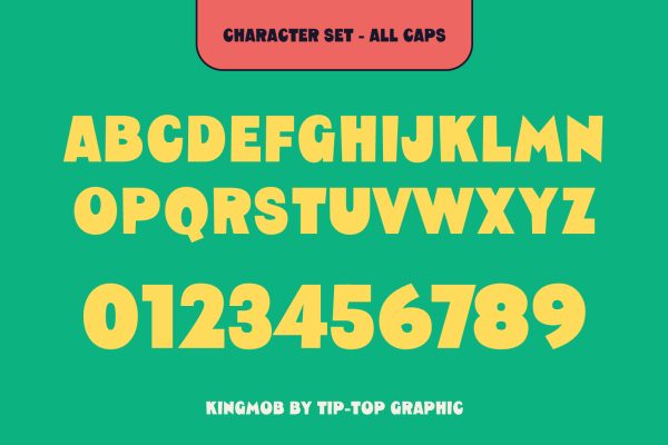 Kingmob – Groovy Display Font