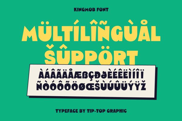 Kingmob – Groovy Display Font