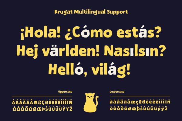 Krugat – Rough Sans Cartoon Font