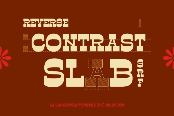 La Losarito – Reverse Contrast Western Font