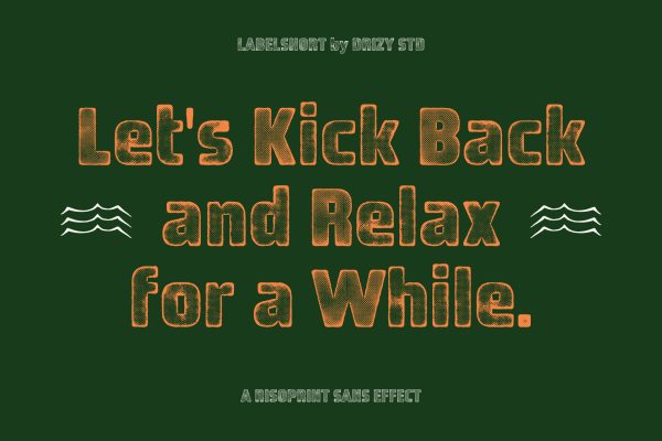 Labelshort – Risoprint Sans Effect Font