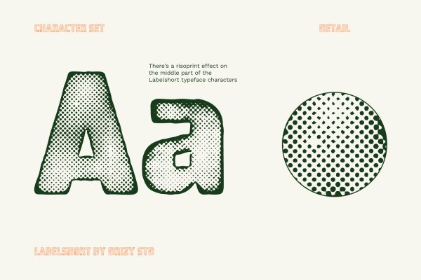 Labelshort – Risoprint Sans Effect Font