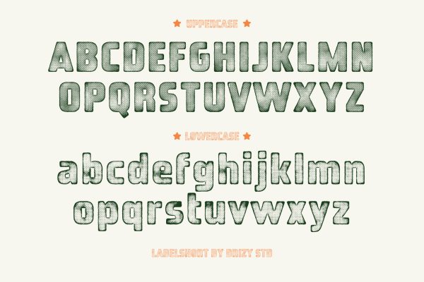 Labelshort – Risoprint Sans Effect Font