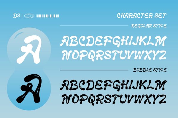 Lacupra – Liquid Bubble Display Font