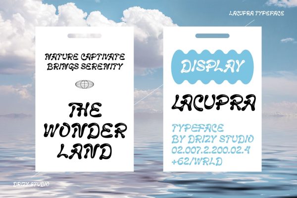 Lacupra – Liquid Bubble Display Font