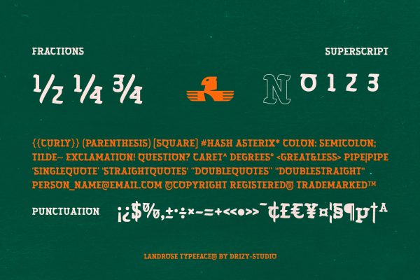 Landrose – Caligraphic Display Serif Font