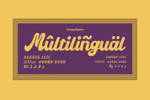 Laretta  – Vintage Groovy Script Font